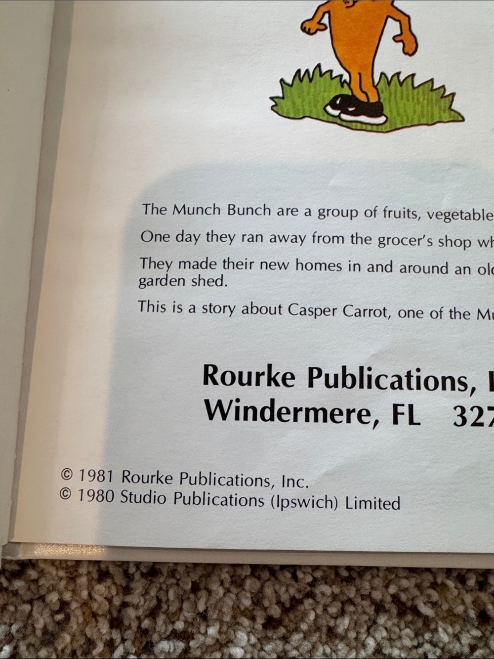 A Munch Bunch Book “Casper Carrot” by Giles Reed - Picture 5 of 12